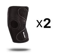 Mueller Sports Open Patella Wraparound Knee Support-Brace-One Size (2-Pack)