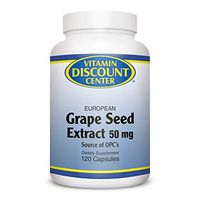 Vitamin Discount Center Grape Seed Extract 50mg, 120 Capsules