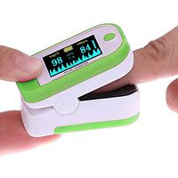 Fingertip Pulse Oximeter Blood Oxygen Sensor, Blood Oxygen Meter, Oxygen Meter Portable Digital Blood Oxygen Pulse Sensor Meter with Alarm and Pulse Rate Monitor for Adults and Children