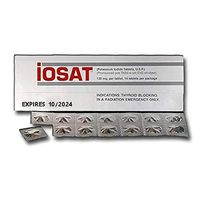 IOSAT Potassium Iodide Tablets - 10-Pack - 5/2028 exp date