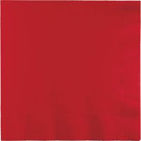 Club Pack of 500 Classic Red 3-Ply Paper Party Lunch Napkins 6.5"