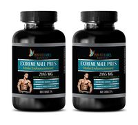 Testosterone Booster for Men Sexual Enhancement - Extreme Male Pills 2185 Mg - Extra Strength Formula - longjack Bulk Supplements - 2 Bottles 120 Tablets