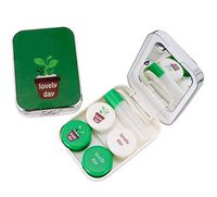 Green Cactus Contact Lens Case Box Holder Contacts Lens Container Travel Kit, A6