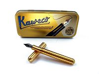 KAWECO Liliput Brass Fountain Pen "Waves" BB - Extra-Broad Nib