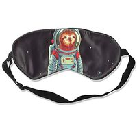 SLEEPAWD Sloth Astronaut Animation Sleep Mask, Sleeping Eye Night Mask with Breathable Eye Cover Eyeshade for Men/Women/Kids Soft and Adjustable Strap Plane Travel Nap Blindfold