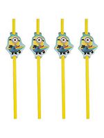Despicable Me 2 Minion (24)pc Plastic Straws Birthday Party Supplies~