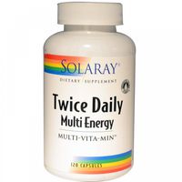 Twice Daily Multi-Energy Multi-Vita-Min Solaray 120 Caps