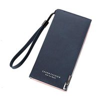 pollyhb Handbag, Elegant Lady Pure Color Long Handbags Card Tote Zipper Wallet Clutch for Leisure