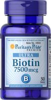 Puritan's Pride 2 Pack of Biotin 7500 mcg Puritan's Pride Biotin 7500 mcg-50 Tablets