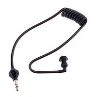 TOOGOO Single Listening 3.5mm Earphone Coiled Cables Mono Function Earpiece in Ear Stereo Headset Only for Listening