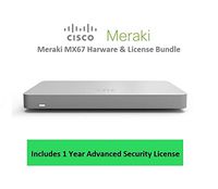 Cisco Meraki MX67 Router Security Appliance Includes 1 Year Security License Bundle