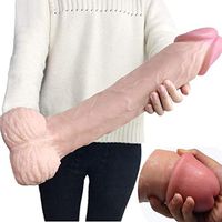 16.2 Inch Perfect Size Realistic Soft Silicone Dí`ldɔ Hands-Free Waterproof Safety Suction Cup Dí`ldɔ for Women Female TYBG022