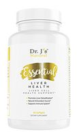 Dr. J's Natural Essential Liver Health Natural Supplement for Healthy Liver Function, Detoxification & Glutathione Production, 60 Capsules