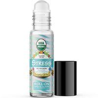 Essential Oil for Stress (USDA Organic - 100% Pure) Pre-Diluted Blend of Essential Oils Recommended by Aromatherapists for Aromatherapy - 10ml
