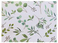 Elegant Greenery Printed Tissue Paper for Gift Wrapping with Floral Design, Decorative Tissue Paper - 20 Large Sheets, 20x30