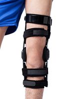 Orthomen Functional ACL PCL MCL Knee Brace for Ligament/Sports Injuries(M/Left)
