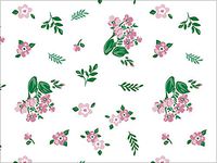 Fresh Mint Floral Print Design Gift Grade Tissue Paper Sheets - 15" x 20" Choose Package Amount (144)