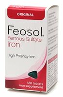 Feosol Ferrous Sulfate Iron, Original, Tablets 120 ea (Pack of 5)
