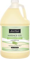Bon Vital' Therapeutic Touch Massage Gel Made with Olive Oil to Repair Dry Skin & Soothe Sore Muscles, Contains Anti-Aging Properties to Calm Skin Inflammation and Reduce Apperance of Wrinkles, 1 Gal