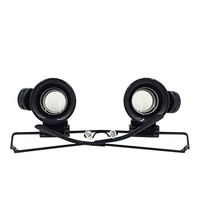 ZH Magnifier Eye-Mounted LED Illuminated Magnifier Double-Headed Magnifier for Reading, Inspection