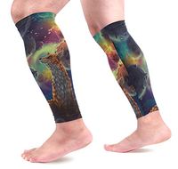 KEAKIA Little Prince Fox Calf Compression Sleeves Shin Splint Support Leg Protectors Calf Pain Relief for Running, Cycling, Travel, Sports for Men Women (1 Pair)