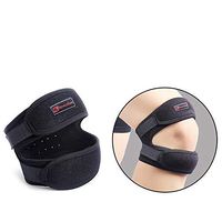 youeneom Knee Strap for Running,Knee Stabilizing Brace Support for Tendonitis,Arthritis, Meniscus, Tear,Tennis Injury Recovery,Injury Recovery,Sports (Black)