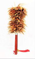 AAYU red Rooster Chicken Feather Duster 26" |Professional & Car Cleaning Baseboard Cleaner Tool Genuine Wooden Handle Eco-Friendly and Easy to Use 68 cm