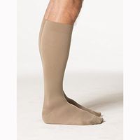Sigvaris Midtown Microfiber 823CXLM32-S 30-40 mmHg Midtown Microfiber Mens Closed Toe Knee Highs with Silcone Beaded Grip-Top44; Tan-Khaki44; Extra Large-Long
