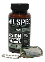 MilSpec Men's Vision Formula, Supports Eye Health & Function, with Lutein, Taurine, and N-Acetyl L-Cysteine, One Month Supply, 60 Capsules