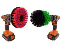 Stiff Scrubbing Brush Drill Attachments: Beast Brush Spin Power Scrubber for Fast and Easy Cleaning for All Surfaces, Heavy Duty Bristles for Bathroom Shower and Tub, Kitchen Tiles, Carpet, Cars