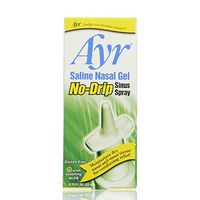 Ayr Saline Nasal Gel No-Drip Sinus Spray 0.75 oz (Pack of 3)