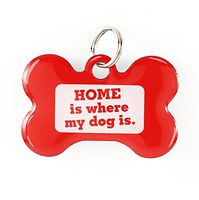 Dynotag Web Enabled Super Pet ID Smart Tag with DynoIQ & Lifetime Recovery Service. Play Series: Bone (Home is Where My Dog is)
