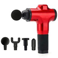 MinGe Muscle Massage Gun Vibrating Therapy Fascia Pain Relief Portable Massager Handheld Massagers Red