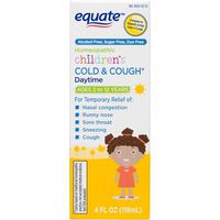Equate Homeopathic Children's Cold & Cough Daytime Liquid, 4 fl oz