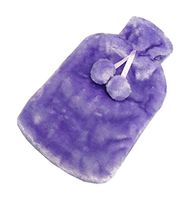 Classic Rubber Hot or Cold Water Bottle with Soft Fleece Cover (2 Liters,A13)