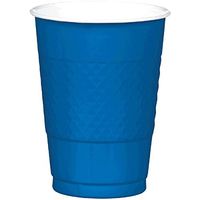 Bright Royal Blue Plastic Cups| 16 oz.| Pack of 20| Party Supply