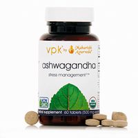 Organic Ashwagandha | 60 Herbal Tablets - 500 mg ea. | Stress Management™ | Promotes Stamina & Energy