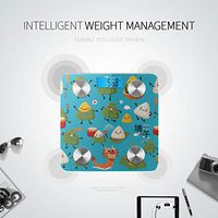 Cute Chinese Food Cartoon Body Fat Scale Infant Scale Digital Body Scale Digital Weight Tracks 8 Key Compositions Analyzer Sync with Fitness Apps 400 Lbs