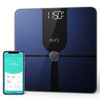 eufy Smart Scale P1 with Bluetooth, Body Fat Scale, Wireless Digital Bathroom Scale, 14 Measurements, Weight/Body Fat/BMI, Fitness Body Composition Analysis, Black/White, lbs/kg