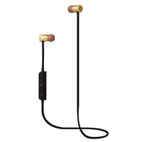 Wireless Stereo Earphones Gold Sport Magnetic Clasp Compatible with Alcatel Idol 4