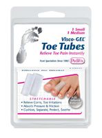 Pedifix Visco-gel All-gel Toe/finger Tubes - Mixed, 2-Count (Pack of 2)