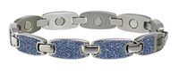 Sabona 28165 Caribbean Ocean Magnetic Bracelet in Silver, 0.1 Ounce