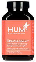 HUM Uber Energy - Adrenal Support Complex with Rhodiola, L-Tyrosine & B Vitamins (60 Vegetarian Capsules)