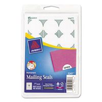 Print Or Write Mailing Seals 1in Dia. White 600 / Pack, 600 ct (Pack of 3)
