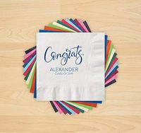 Congrats Grad Letterpress Napkins - Set of 100-4202_HOL