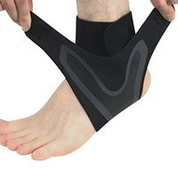Qchomee Ankle Brace Support Adjustable Elastic Compression Ankle Sleeve Knit Breathable Ankle Strap Foot Socks Joint Sprain Arthritis Pain Relief Protection for Football Basketball Running Sports