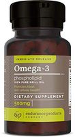 100% Pure Krill Oil - Omega-3s EPA, DHA and Astaxanthin - 1000mg Per Serving, 180 Softgels - Phospholipids - Endurance Products Company