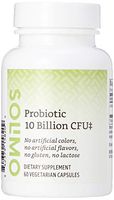 Amazon Brand - Solimo Daily Probiotic, 10 Billion Active Cultures,  Supporting Digestive and Intestinal Health, 60 Count (Two Month Supply)