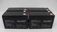 PowerStar PS12-9-4Pack-109 12V 9Ah SLA Battery for Rbc115 RBC 116 Rbc132