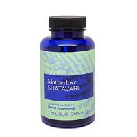 Motherlove Shatavari (120 ct) Herbal Galactagogue Breastfeeding Supplement to Support Milk Supply - Great Choice for When Supply Dips from Return of Period